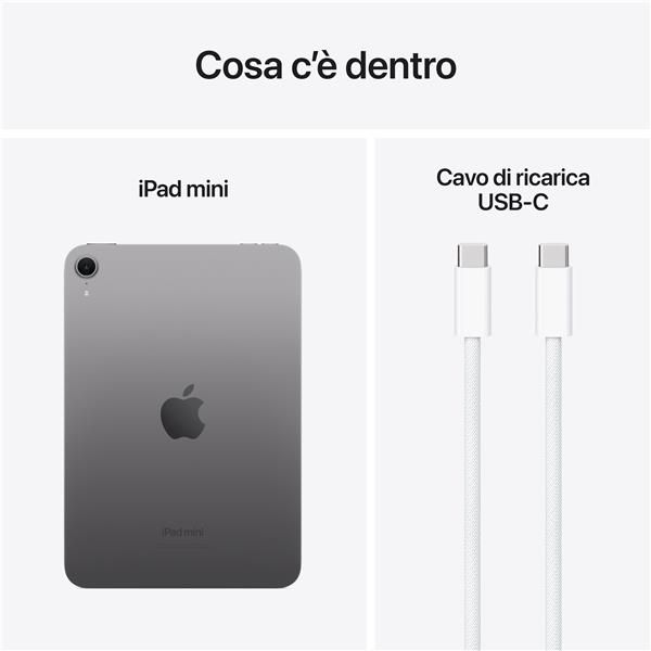 Apple iPad mini A17 Pro Wi-Fi - Tablet - 128 GB - 8.3" IPS (2266 x 1488) - grig…