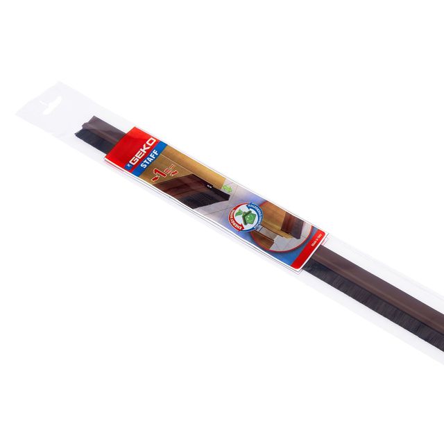 Paraspifferi per porte STAFF - con spazzola fissa - 100 cm - pvc rigido - marro…