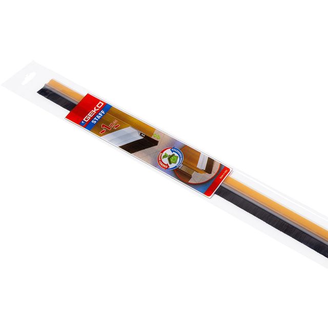 Paraspifferi per porte STAFF - con spazzola fissa - 100 cm - pvc rigido - trasp…