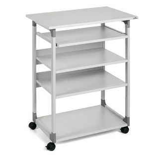 Pc Workstation System 75 VH - con ruote - 5 ripiani - 75 x 53,4 x 95/125 cm - g…