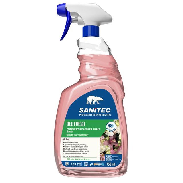 Profumatore Deo Fresh - per ambienti e tessuti - trigger 750 ml - bouquet di fi…