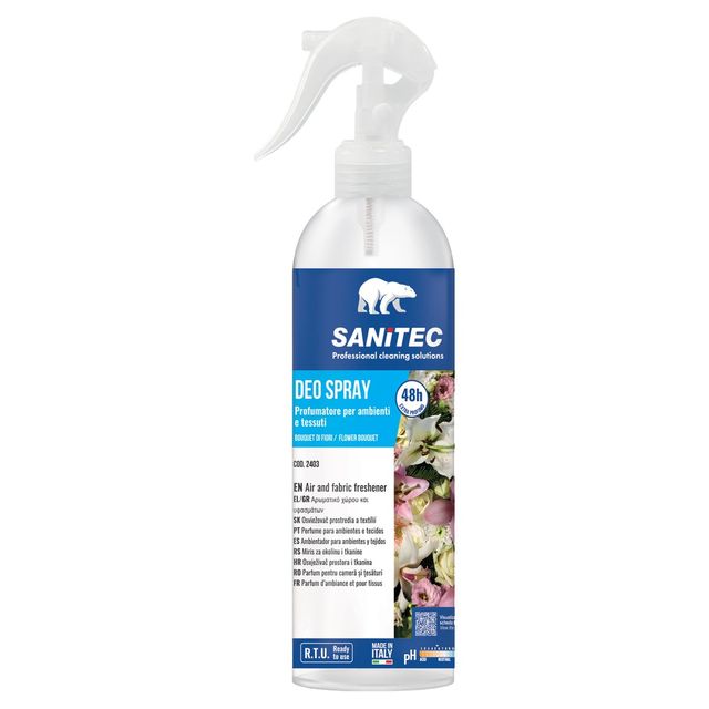 Profumatore Deo Spray - per ambienti e tessuti - trigger 300 ml - bouquet di fi…