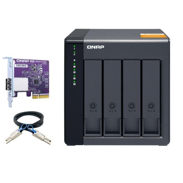QNAP TL-D400S - Array unità disco rigido - 4 alloggiamenti (SATA-600) - SATA 6G…