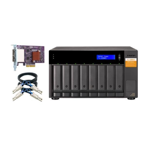 QNAP TL-D800S - Array unità disco rigido - 8 alloggiamenti (SATA-600) - SATA 6G…