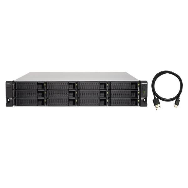 QNAP TL-R1200C-RP - Array unità disco rigido - 12 alloggiamenti (SATA-600) - US…