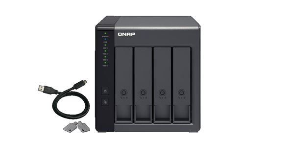 QNAP TR-004 - Array unità disco rigido - 0 TB - 4 alloggiamenti (SATA-300) - US…