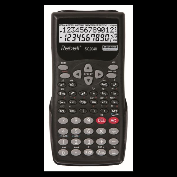 REBELL SC2040 CALCOLATRICE SCENTIFICA 240 FUNZIONI 12 CIFRE COL. NERO