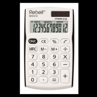 REBELL SHC312BK CALCOLATRICE TASCABILE 12 CIFRE COL. NERO