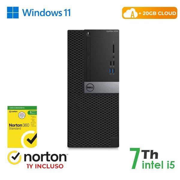 RINOVO PC DELL Optiplex 5050-7050 Tower i5-7X00 DDR 16GB SSD 128GB+500GB HDD W1…