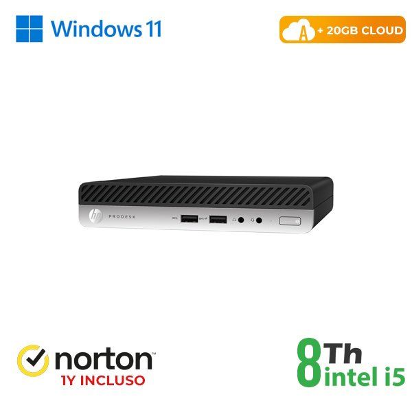 RINOVO Ultra Mini PC DM HP 400 G4 i5-8X00T SODDR4 8GB SSD 256GB W11P CLOUD20GB …