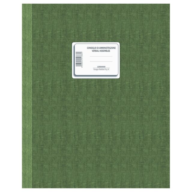 Registro Verbali Consiglio Amministrazione - 96 pagine numerate - uso bollo - 3…