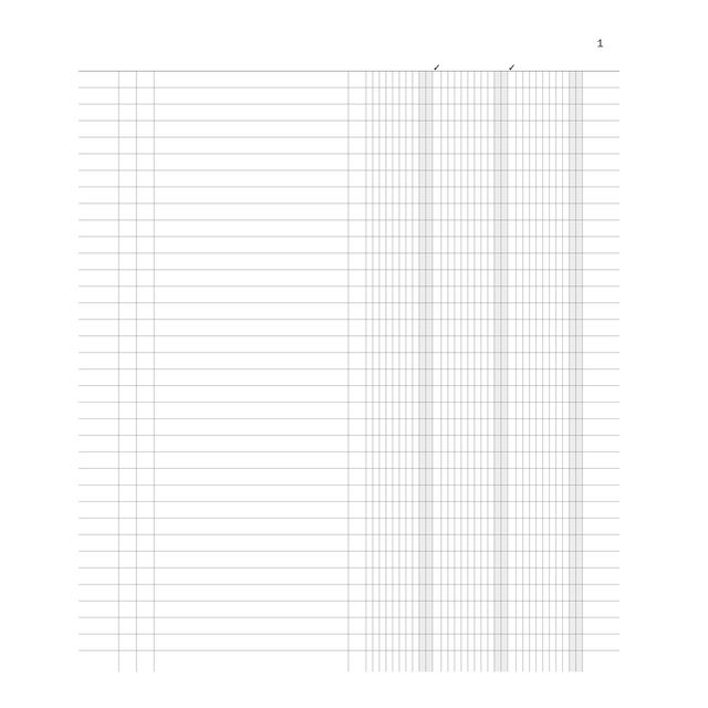 Registro inventari a 3 colonne - 96 pagine - 31 x 24,5 cm - DU135100000 - Data …