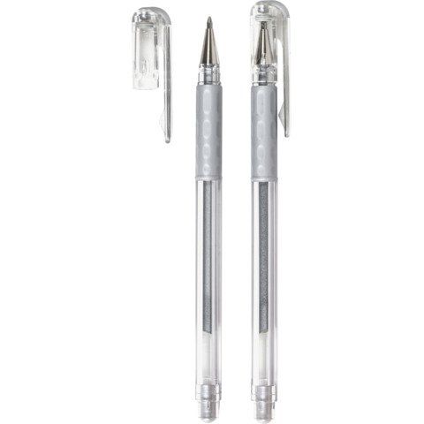 Roller gel Hybrid Grip - punta 0,8mm - argento - Pentel