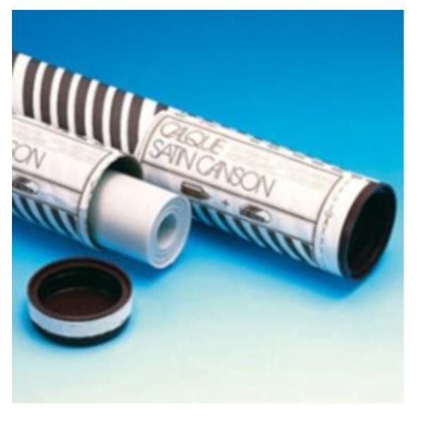 Rotolo carta lucida satinata - 66 cm x 20 mt - 90/95 gr - uso manuale - Canson