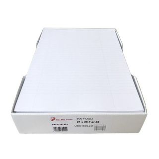 SABA CART RISMA CARTA 80 GR USO BOLLO 500 FOGLI 210X297 mm A4 RIGHE ORIZZONTALI…
