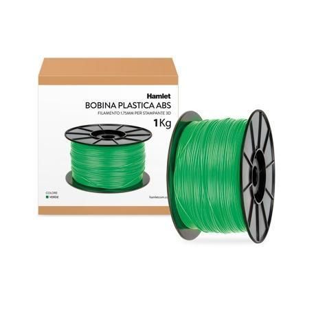 Hamlet - Verde - 1 kg - filamento ABS (3D) - per Hamlet HP3DX100