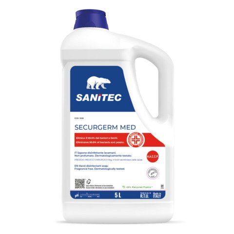 SANITEC SECURGERM DISNFETTANTE LAVAMANI NON PROFUMATO DERMATOLOGICAMANTE TESTAT…