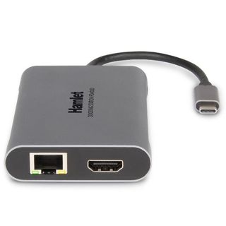 Hamlet PD400D - Docking station - USB-C - 2 x HDMI - GigE