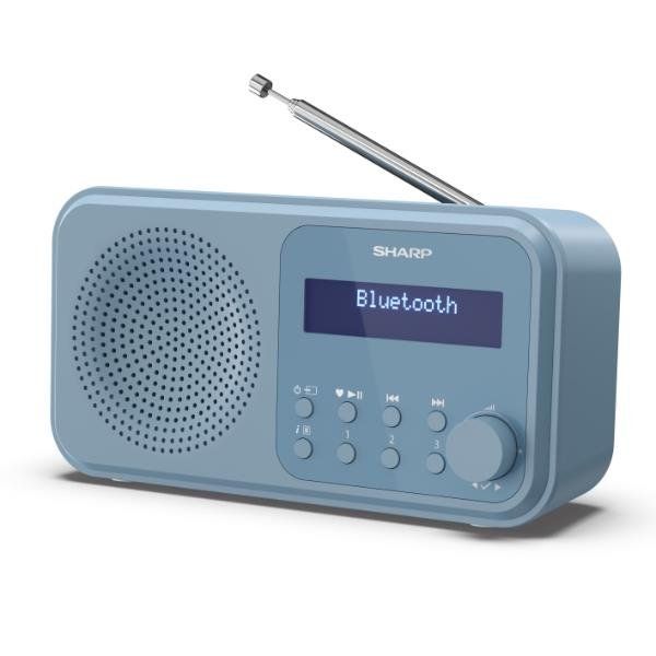 SHARP DR-P420(BL) RADIO DIGITALE DAB/DAB+ PORTATILE COMPATTA CON STREAMING AUDI…