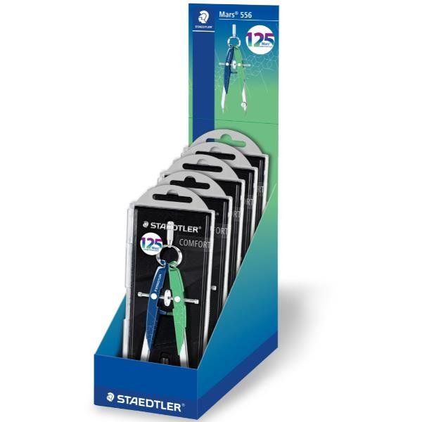 STAEDTLER CF5 COMPASSO VITE REGOL. BLU/VERDE