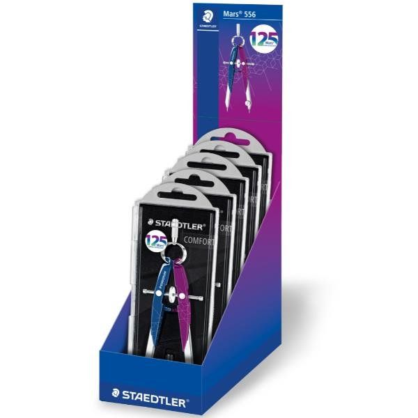 STAEDTLER CF5 COMPASSO VITE REGOL. BLU/VIOLA