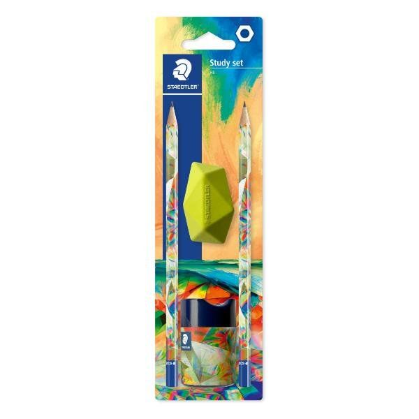 STAEDTLER KIT 2 MATITE HB + GOMMA + TEMPERINO