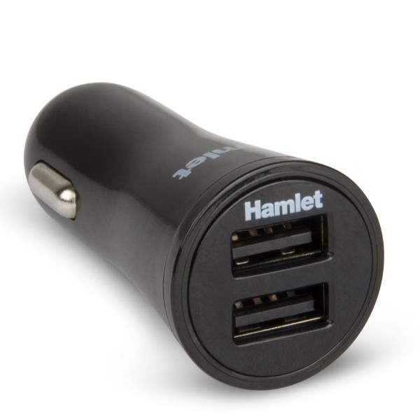 Hamlet XPW12U234 - Adattatore alimentazione per auto - 17 Watt - 3400 mA - Fast…