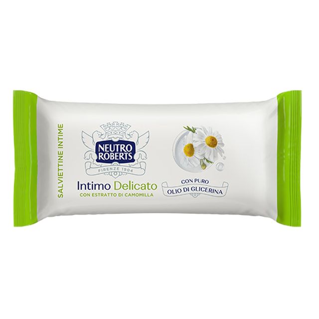 Salviette intime camomilla - Neutro Roberts - conf. 12 pezzi