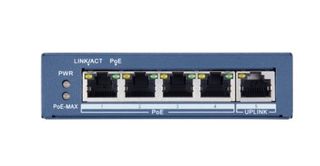 Hikvision DS-3E0505P-E - Switch - unmanaged - 4 x 10/100/1000 (PoE+) + 1 x 10/1…
