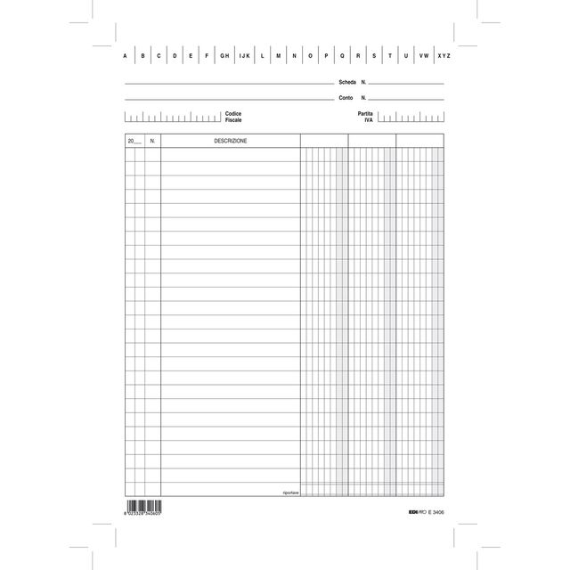 Schede - 3 colonne - 29,7 x 21 cm (verticale) - Edipro - conf. 100 pezzi
