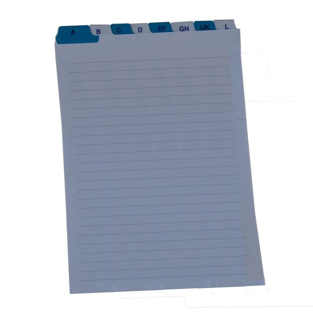 Schede - rubrica A/Z - 17 x 24 cm (verticale) - bianco - Edipro