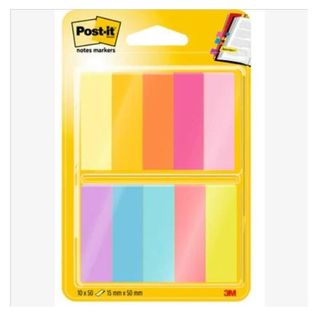Segnapagina Post-it - 670-10AB-EU - in carta - 12,7 x 44 mm - 10 colori assorti…