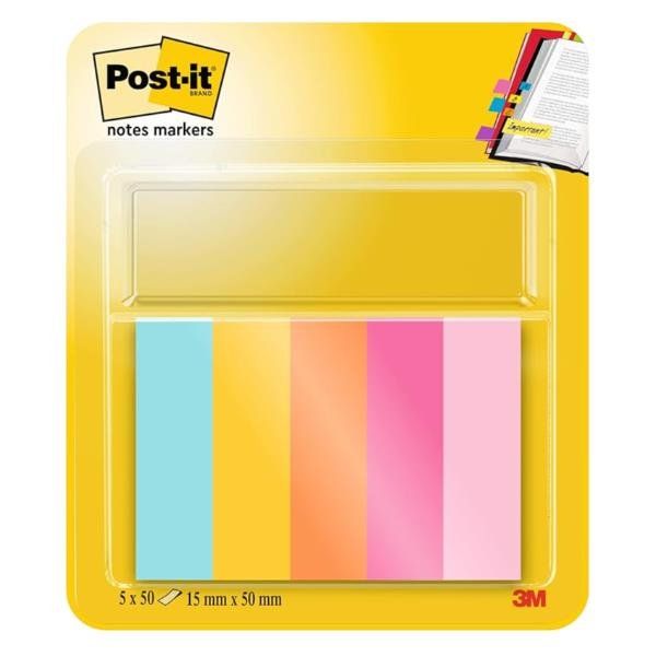 Segnapagina Post-it - 670-5JA-EU - in carta - 12,7 x 44 mm - 5 colori assortiti…