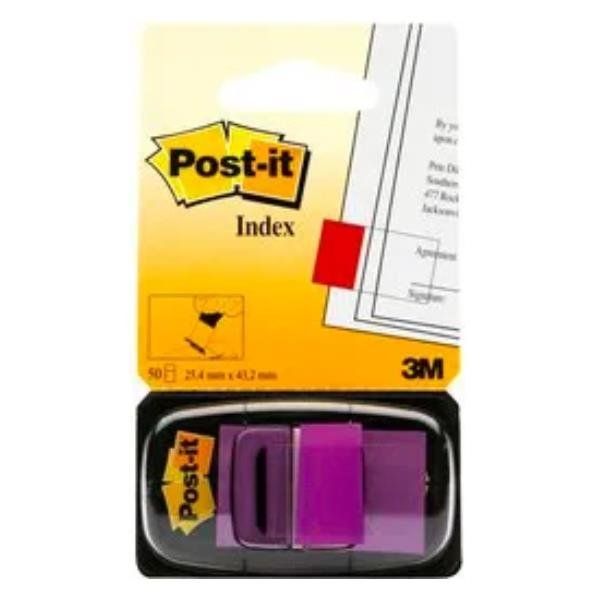 Segnapagina Post-it Index Medium - 680-8 - 25,4 x 43,2 mm - porpora - Post-it -…