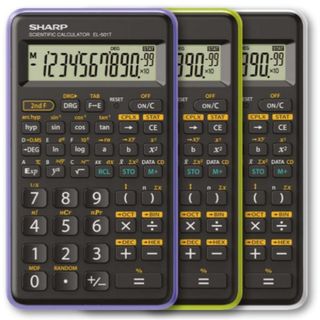 Sharp - Calcolatrice scientifica - Viola - EL 501TBVL