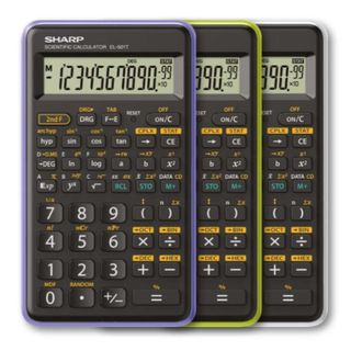 Sharp - Calcolatrice scientifica - verde - EL 501TBGR