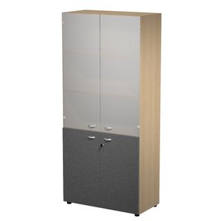 Armadio alto con ante superiori in vetro Essence - con serratura - 90 x 45 x 20…