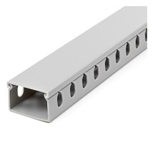 StarTech.com Canalina di cablaggio cavi scanalata con coperchio da 2m 38x25mm -…