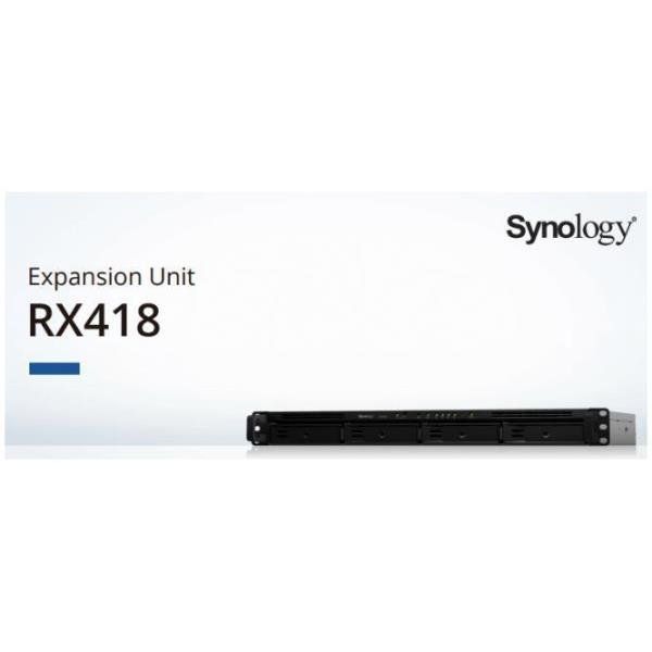 Synology RX418 Expansion Unit - Contenitore memoria - 4 alloggiamenti (SATA-600…