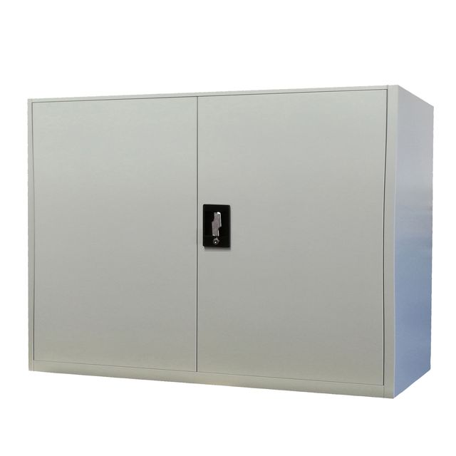 Armadio basso in metallo ad ante battenti - 1 ripiano regolabile - 100 x 45 x 9…