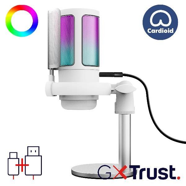 TRUST GXT238W AURON USB MICROPHONE WHT