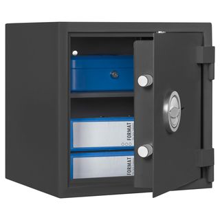 Armadio di sicurezza linea MT - 405 x 385 x 405 mm - grigio scuro - Security It…