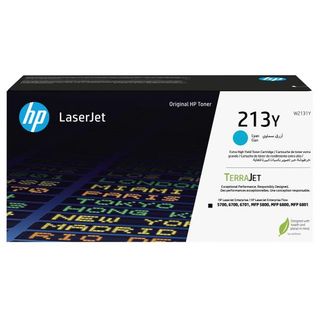 Hp - Toner originale LaserJet HP 213Y - Ciano - W2131Y - ad altissima capacità