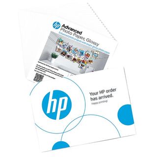 Hp - Carta fotografica - 65 lb, 5 x 5 in. (127 x 127 mm) - 49V50A - 20 fogli