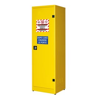 Armadio di sicurezza per liquidi infiammabili - 57,5 x 50 x 185 cm - giallo - C…