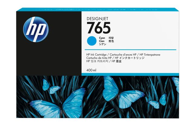Hp - Cartuccia ink - 765 - Blu ciano - F9J52A - 400 ml