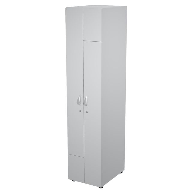 Armadio guardaroba - 2 ante - 40 x 52 x 185 cm - grigio