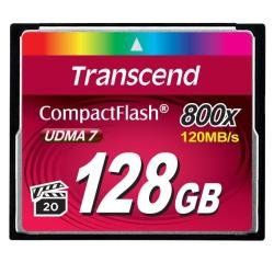 Transcend - Scheda di memoria flash - 128 GB - 800x - CompactFlash