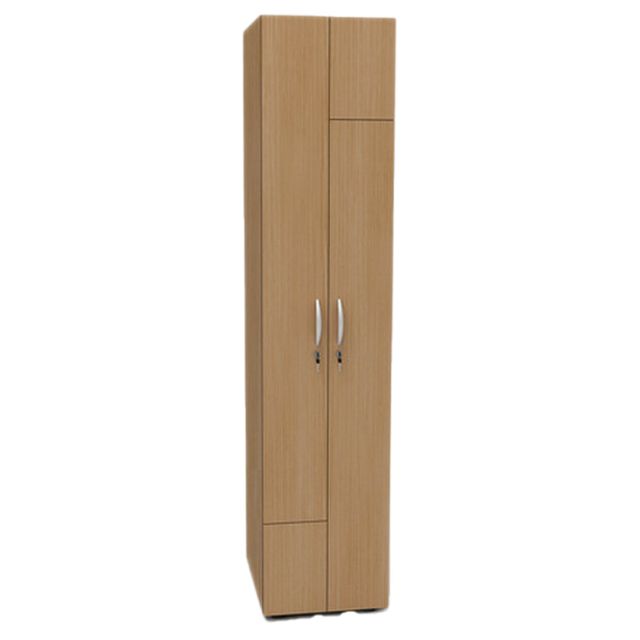 Armadio guardaroba - 2 ante - 40 x 52 x 185 cm - noce chiaro