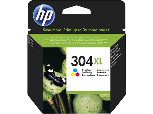 Hp - Cartuccia ink originale - 304XL - C/M/Y - N9K07AE - 300 pag